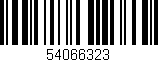 Código de barras (EAN, GTIN, SKU, ISBN): '54066323'
