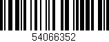 Código de barras (EAN, GTIN, SKU, ISBN): '54066352'