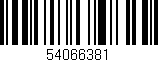 Código de barras (EAN, GTIN, SKU, ISBN): '54066381'