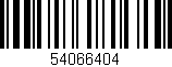 Código de barras (EAN, GTIN, SKU, ISBN): '54066404'