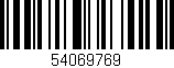 Código de barras (EAN, GTIN, SKU, ISBN): '54069769'