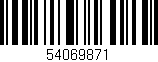 Código de barras (EAN, GTIN, SKU, ISBN): '54069871'