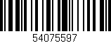 Código de barras (EAN, GTIN, SKU, ISBN): '54075597'