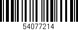 Código de barras (EAN, GTIN, SKU, ISBN): '54077214'
