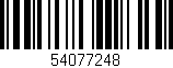 Código de barras (EAN, GTIN, SKU, ISBN): '54077248'