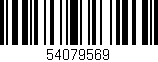 Código de barras (EAN, GTIN, SKU, ISBN): '54079569'