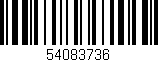 Código de barras (EAN, GTIN, SKU, ISBN): '54083736'