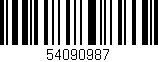 Código de barras (EAN, GTIN, SKU, ISBN): '54090987'