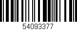 Código de barras (EAN, GTIN, SKU, ISBN): '54093377'
