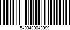 Código de barras (EAN, GTIN, SKU, ISBN): '5409408849399'