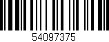 Código de barras (EAN, GTIN, SKU, ISBN): '54097375'