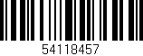 Código de barras (EAN, GTIN, SKU, ISBN): '54118457'
