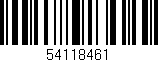 Código de barras (EAN, GTIN, SKU, ISBN): '54118461'