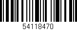 Código de barras (EAN, GTIN, SKU, ISBN): '54118470'