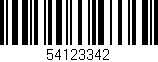 Código de barras (EAN, GTIN, SKU, ISBN): '54123342'