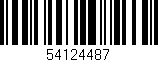 Código de barras (EAN, GTIN, SKU, ISBN): '54124487'