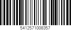 Código de barras (EAN, GTIN, SKU, ISBN): '5412571008357'