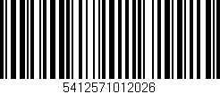 Código de barras (EAN, GTIN, SKU, ISBN): '5412571012026'