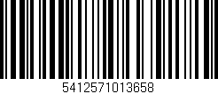 Código de barras (EAN, GTIN, SKU, ISBN): '5412571013658'