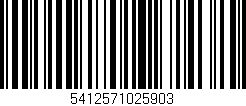 Código de barras (EAN, GTIN, SKU, ISBN): '5412571025903'