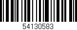 Código de barras (EAN, GTIN, SKU, ISBN): '54130583'