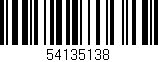 Código de barras (EAN, GTIN, SKU, ISBN): '54135138'