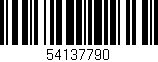 Código de barras (EAN, GTIN, SKU, ISBN): '54137790'