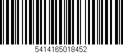 Código de barras (EAN, GTIN, SKU, ISBN): '5414165018452'