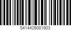 Código de barras (EAN, GTIN, SKU, ISBN): '5414428081803'