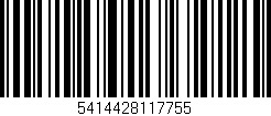 Código de barras (EAN, GTIN, SKU, ISBN): '5414428117755'