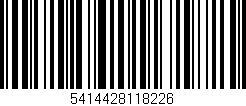 Código de barras (EAN, GTIN, SKU, ISBN): '5414428118226'