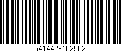 Código de barras (EAN, GTIN, SKU, ISBN): '5414428162502'