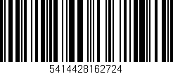Código de barras (EAN, GTIN, SKU, ISBN): '5414428162724'