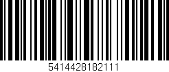 Código de barras (EAN, GTIN, SKU, ISBN): '5414428182111'