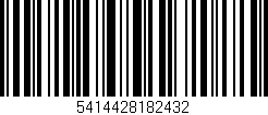 Código de barras (EAN, GTIN, SKU, ISBN): '5414428182432'