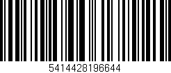 Código de barras (EAN, GTIN, SKU, ISBN): '5414428196644'