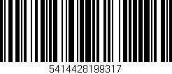 Código de barras (EAN, GTIN, SKU, ISBN): '5414428199317'