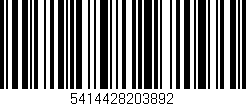 Código de barras (EAN, GTIN, SKU, ISBN): '5414428203892'