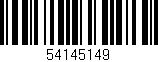 Código de barras (EAN, GTIN, SKU, ISBN): '54145149'