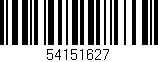 Código de barras (EAN, GTIN, SKU, ISBN): '54151627'