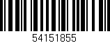 Código de barras (EAN, GTIN, SKU, ISBN): '54151855'