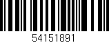 Código de barras (EAN, GTIN, SKU, ISBN): '54151891'