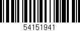 Código de barras (EAN, GTIN, SKU, ISBN): '54151941'
