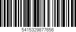 Código de barras (EAN, GTIN, SKU, ISBN): '5415329877656'