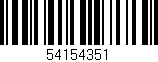 Código de barras (EAN, GTIN, SKU, ISBN): '54154351'