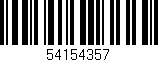 Código de barras (EAN, GTIN, SKU, ISBN): '54154357'