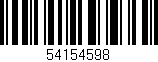 Código de barras (EAN, GTIN, SKU, ISBN): '54154598'