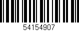 Código de barras (EAN, GTIN, SKU, ISBN): '54154907'