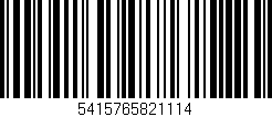Código de barras (EAN, GTIN, SKU, ISBN): '5415765821114'