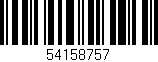 Código de barras (EAN, GTIN, SKU, ISBN): '54158757'